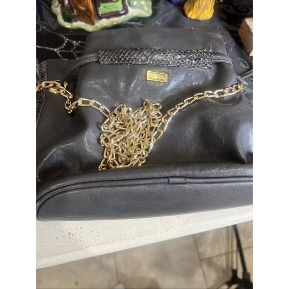 BE&D Genuine Leather Python Bucket Drawstring Crossbody Handbag Purse Nordstrom - Picture 12 of 12